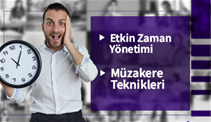 Müzakere Teknikleri, Etkin Zaman Yönetimi Sertifika Programı